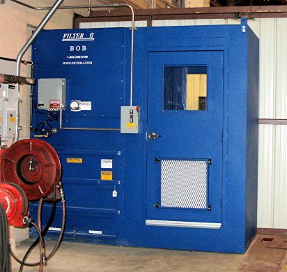 Blow Off Booth for Workers