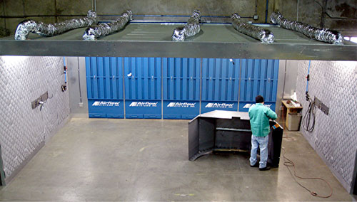 Booth for Steel Grinding Dust #1